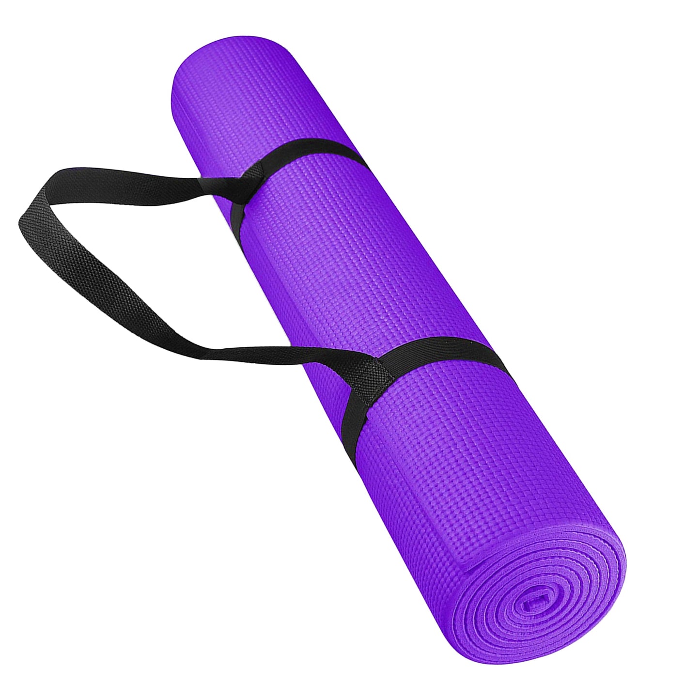 15mm Extra-Thick Yoga Mat with Strap – Non-Slip NBR Foam for Yoga, Pilates & Floor Exercises – Joint-Friendly & Eco-Friendly Design