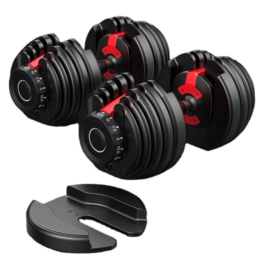 15-in-1 Adjustable Dumbbell 24kg – Compact Home Gym Weight with Quick Dial & Non-Slip Handle