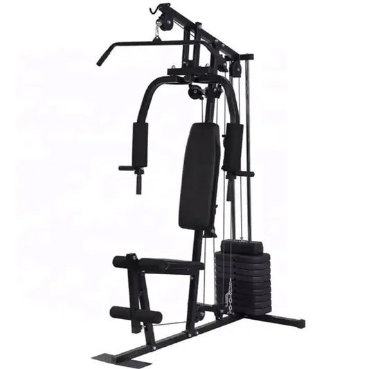 Essential Multi Gym Station – Full Body Home Workout Machine with 45kg/66kg Weight Stack – Chest Press, Lat Pulldown & Leg Developer – Heavy-Duty Steel Construction for Strength Training