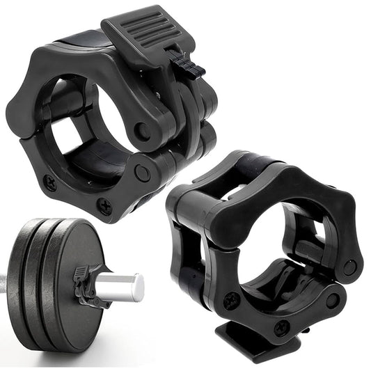 Olympic Barbell Collars – 2" Quick Release Locking Clips (Pair) – Secure ABS Barbell Clamps for Weightlifting, CrossFit & Home Gym Olympic Bars
