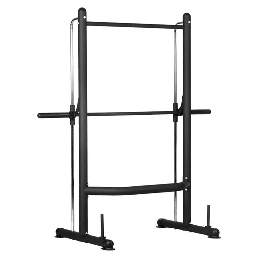 Professional Smith Machine Squat Rack – Integrated Pull-Up Bar & Adjustable Height – 550 LBS Capacity – Heavy-Duty Steel Frame – Complete Strength Training Solution for Home Gyms