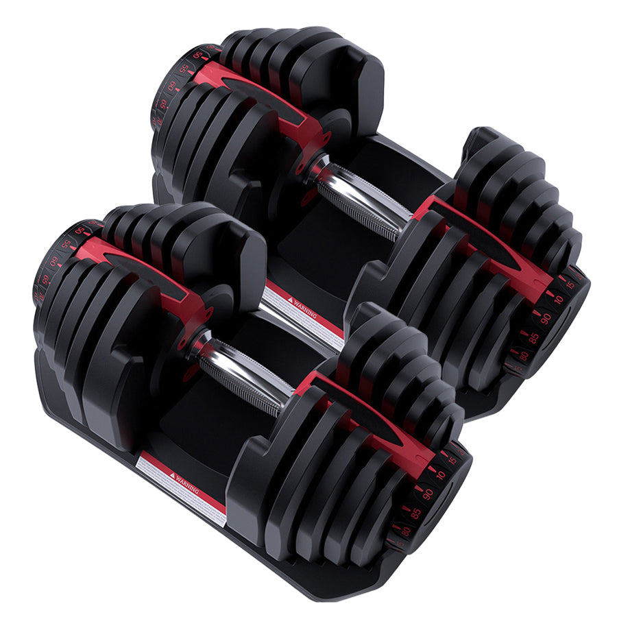 Premium 40kg Adjustable Dumbbell 17-in-1 - Quick Dial Weight Selection System - Space-Saving Design - Non-Slip Handle - Home Gym Weights for Full Body Strength Training - Fitness Equipment for All