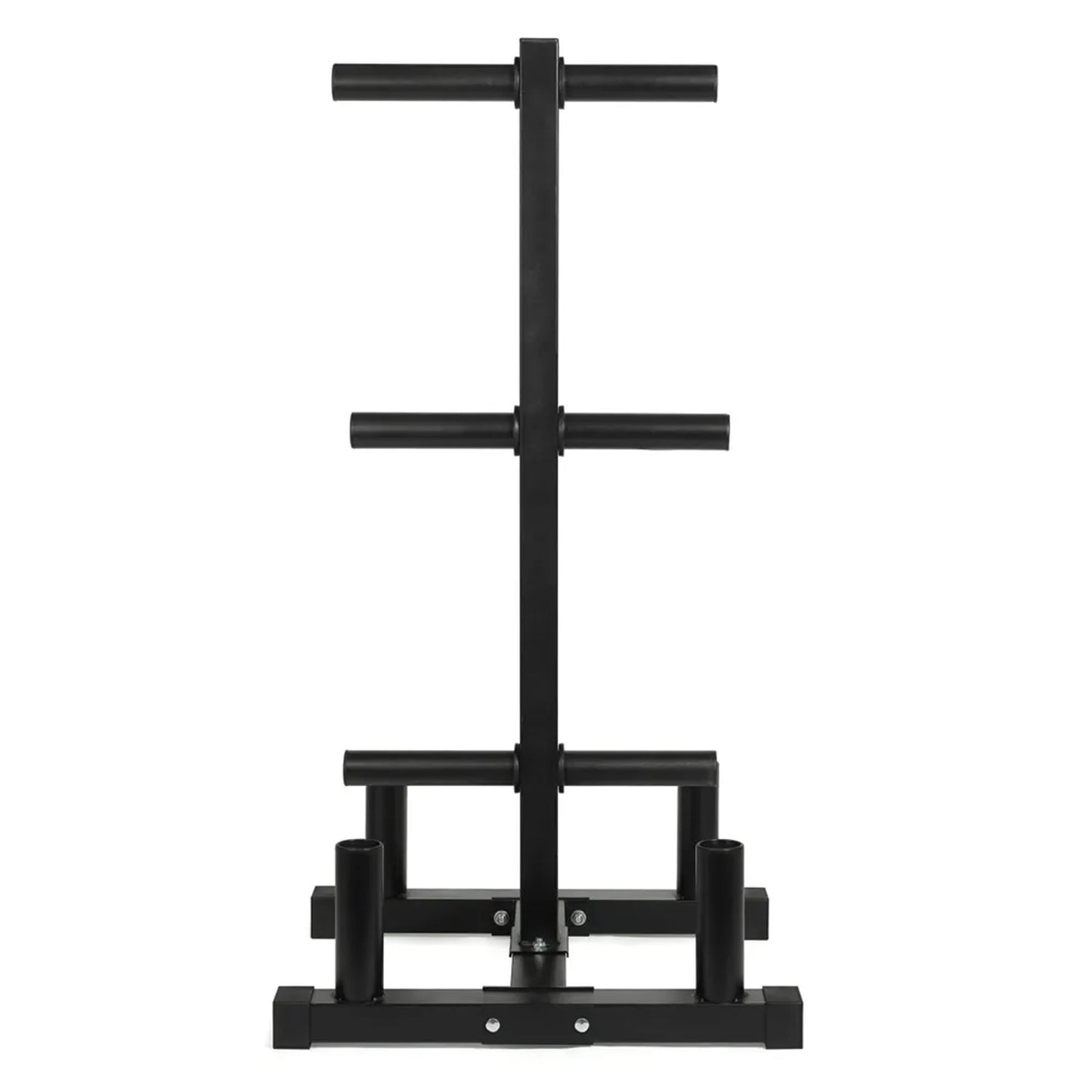 Olympic Weight Tree & Barbell Storage Rack – Heavy-Duty 3-Tier Plate Organizer for 2-Inch Olympic Weights – 200kg Capacity – Space-Saving Home Gym Rack with Integrated Bar Holders