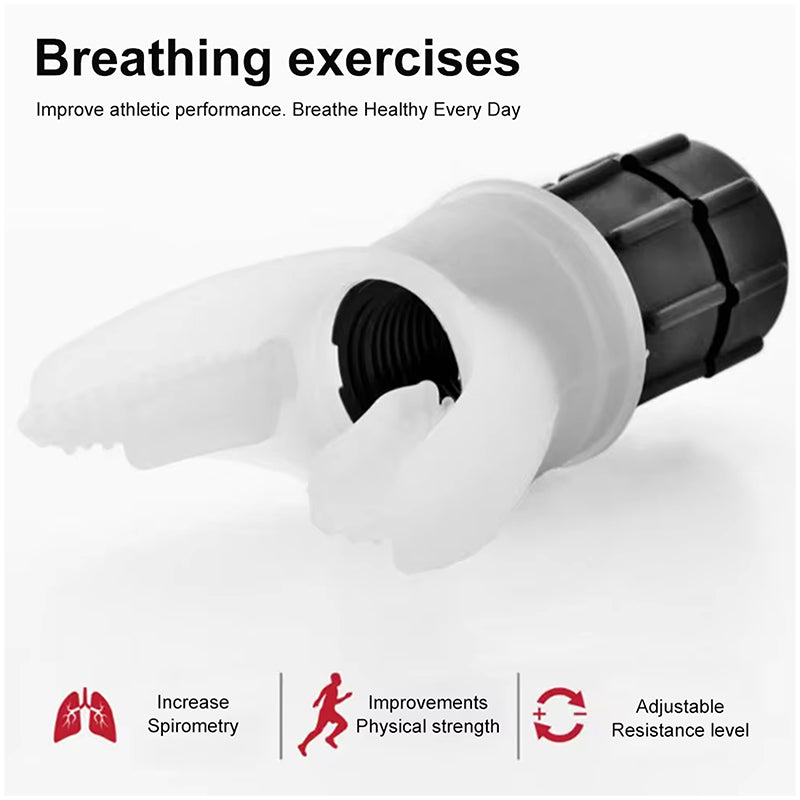Advanced Respiratory Breath Trainer – Adjustable Resistance Lung Exerciser for Athletes, Singers & Recovery – Portable Device for Lung Capacity, Stamina & Endurance Training – Compact Fitness Tool