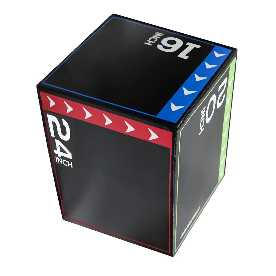 3-in-1 Soft Plyometric Jump Box with Non-Slip Surface – Professional Foam Plyo Box for Explosive Strength & Agility Training – Multiple Heights for Progressive Workouts – Shock-Absorbing Safe Design
