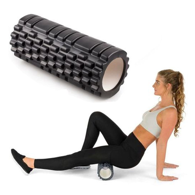 Professional EVA Foam Massage Roller – Deep Tissue Muscle Recovery Tool with Grid Texture – 3 Sizes (30cm, 45cm, 60cm) – Lightweight & Portable for Athletes, Yoga, and Fitness Recovery