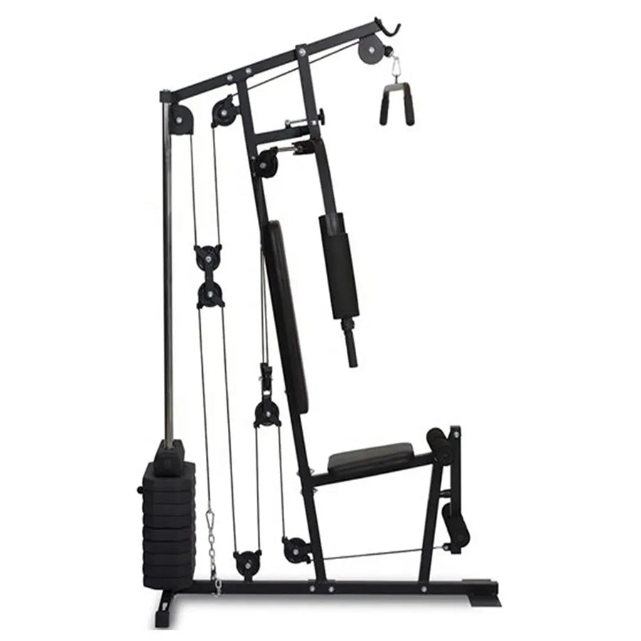 Essential Multi Gym Station – Full Body Home Workout Machine with 45kg/66kg Weight Stack – Chest Press, Lat Pulldown & Leg Developer – Heavy-Duty Steel Construction for Strength Training