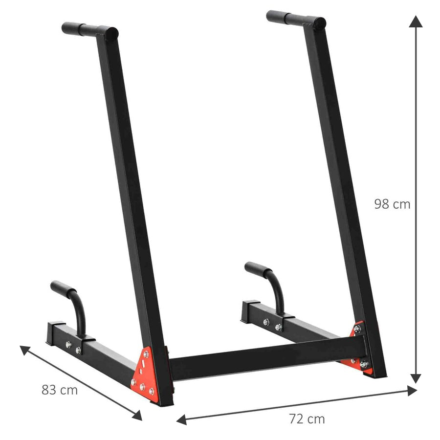 Professional Dip Station for Home Gym - Heavy-Duty Steel Upper Body Training Equipment with 200kg Capacity - Ergonomic Pull-Up Bar for Triceps, Chest and Core Strength - Multi-Function Workout Stand