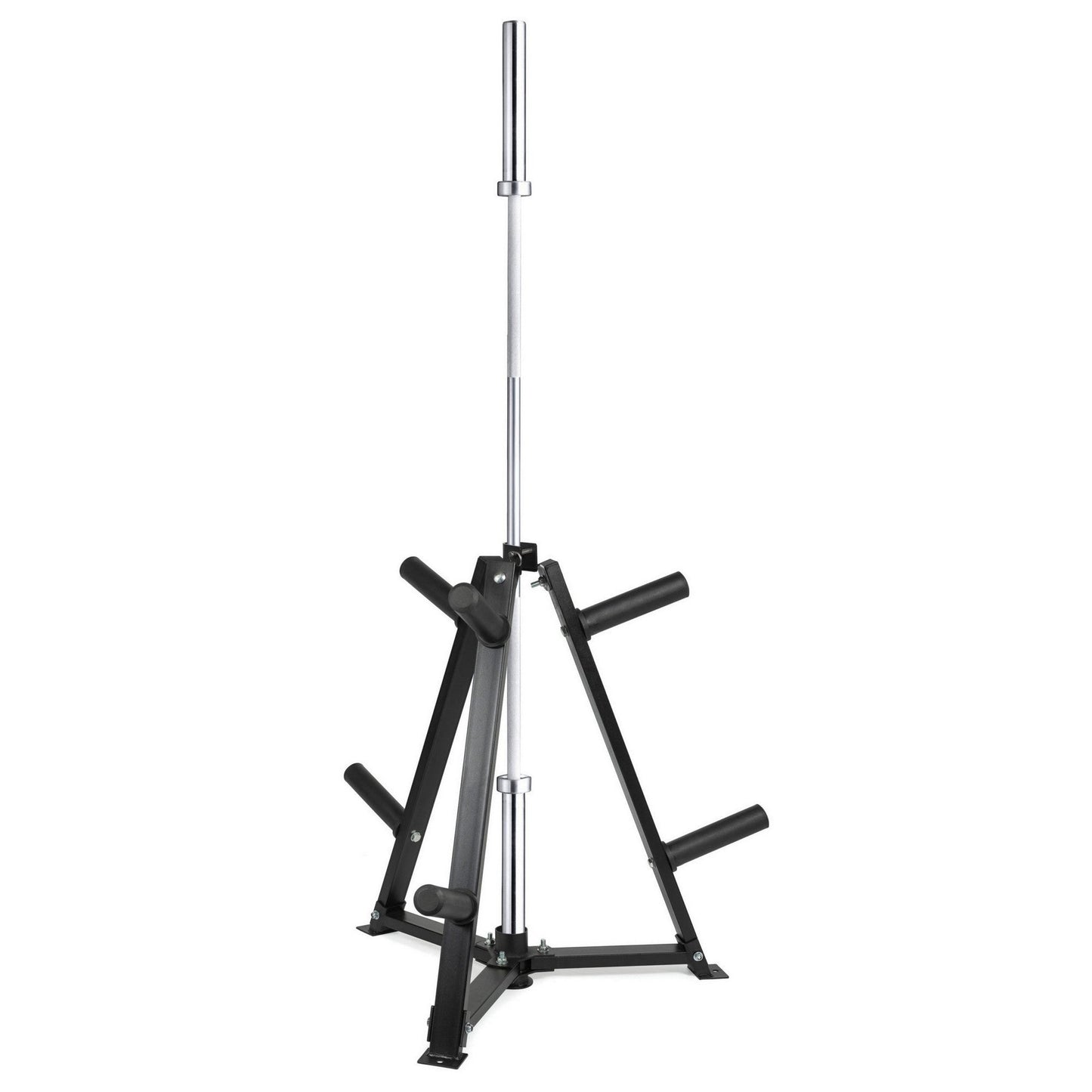 Vertical Weight Disc & Dumbbell Storage Rack – Heavy-Duty 300kg Capacity Organizer – Space-Saving Home Gym Rack with 6 Secure Fasten Clamps – Compact Design for 5cm Weight Plates