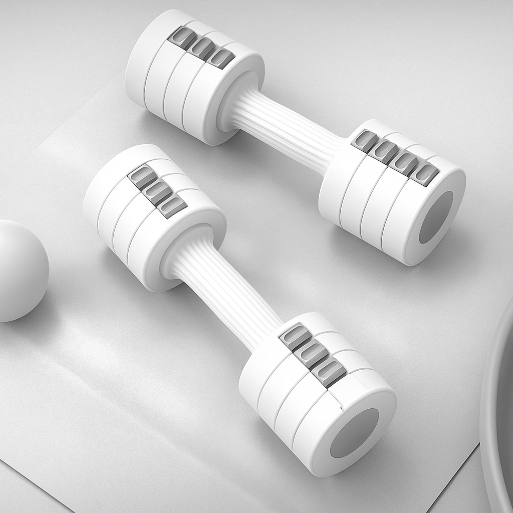 Adjustable Dumbbell Pair – 3-in-1 Weights for Men & Women | Choose 2x2.5kg or 2x10kg | Compact Dumbbells for Home Gym & Full-Body Workouts