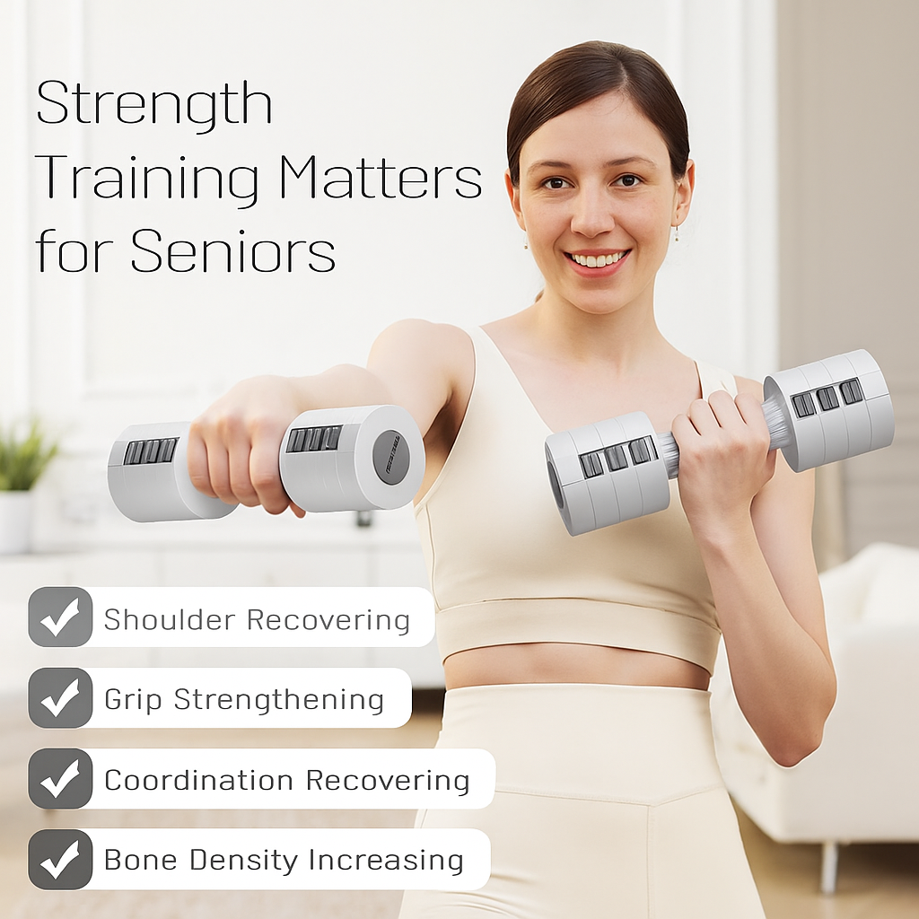 Adjustable Dumbbell Pair – 3-in-1 Weights for Men & Women | Choose 2x2.5kg or 2x10kg | Compact Dumbbells for Home Gym & Full-Body Workouts