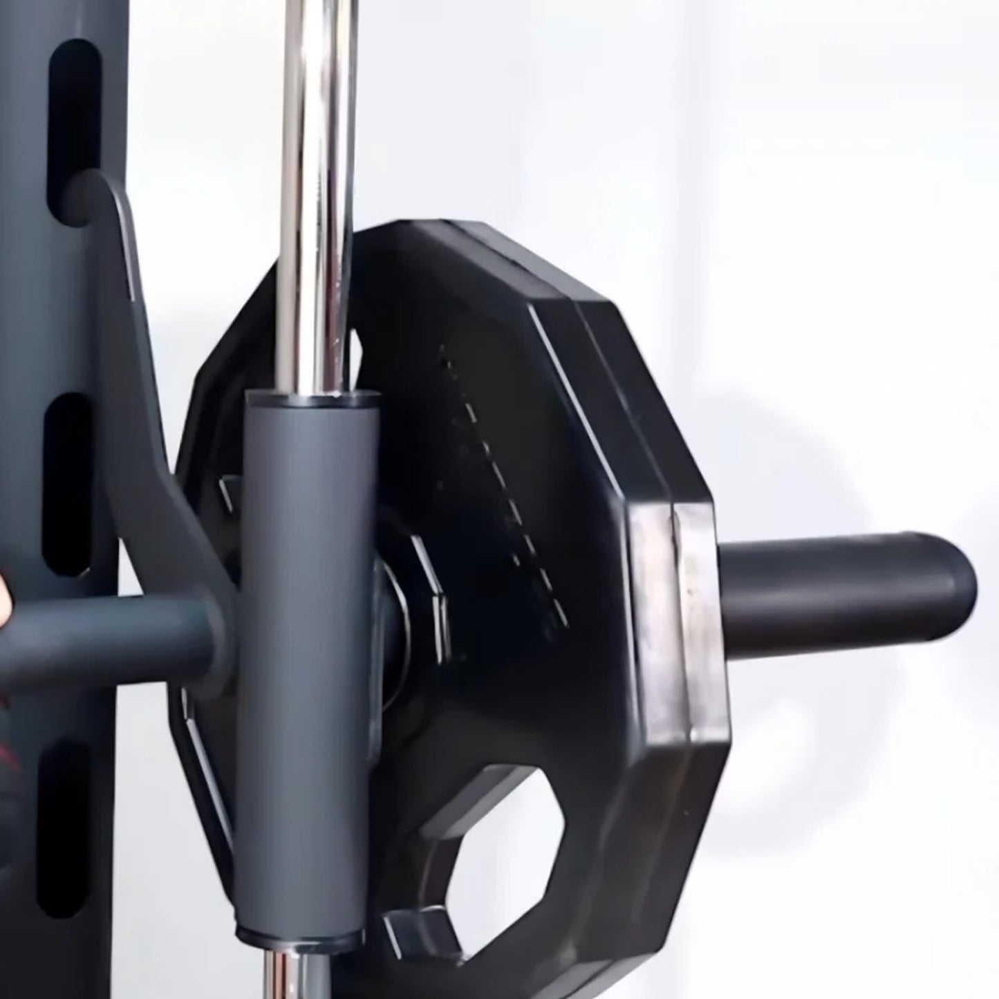 Professional Smith Machine Squat Rack – Integrated Pull-Up Bar & Adjustable Height – 550 LBS Capacity – Heavy-Duty Steel Frame – Complete Strength Training Solution for Home Gyms