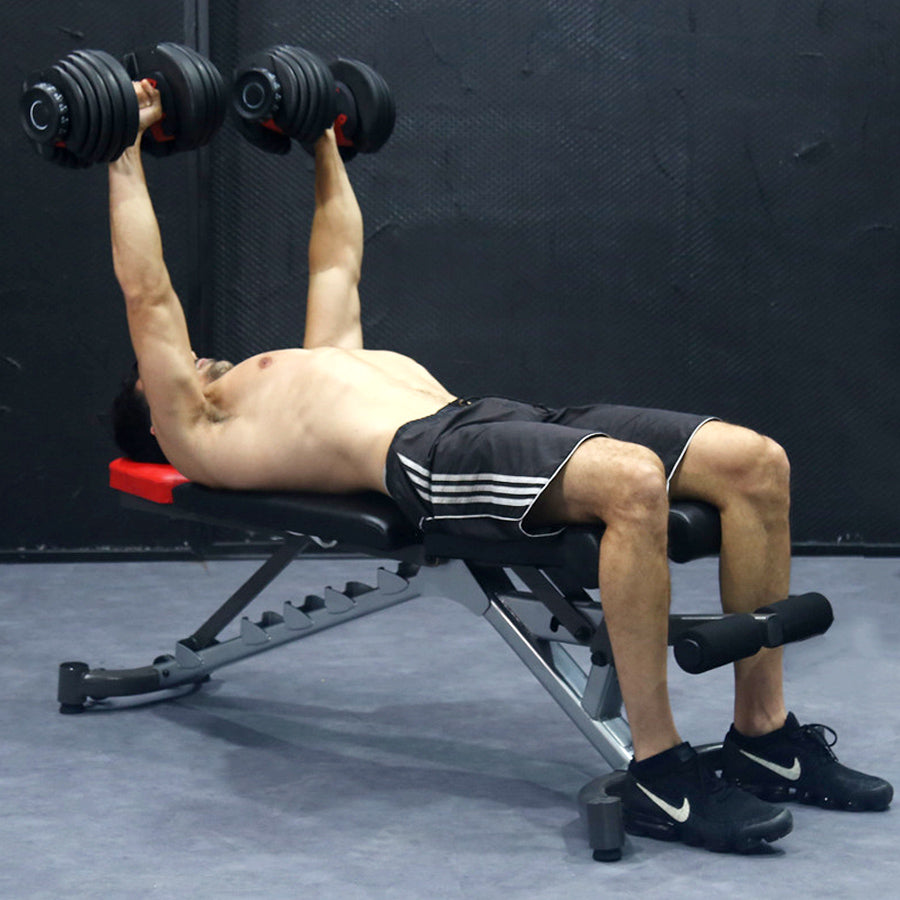 15-in-1 Adjustable Dumbbell 24kg – Compact Home Gym Weight with Quick Dial & Non-Slip Handle