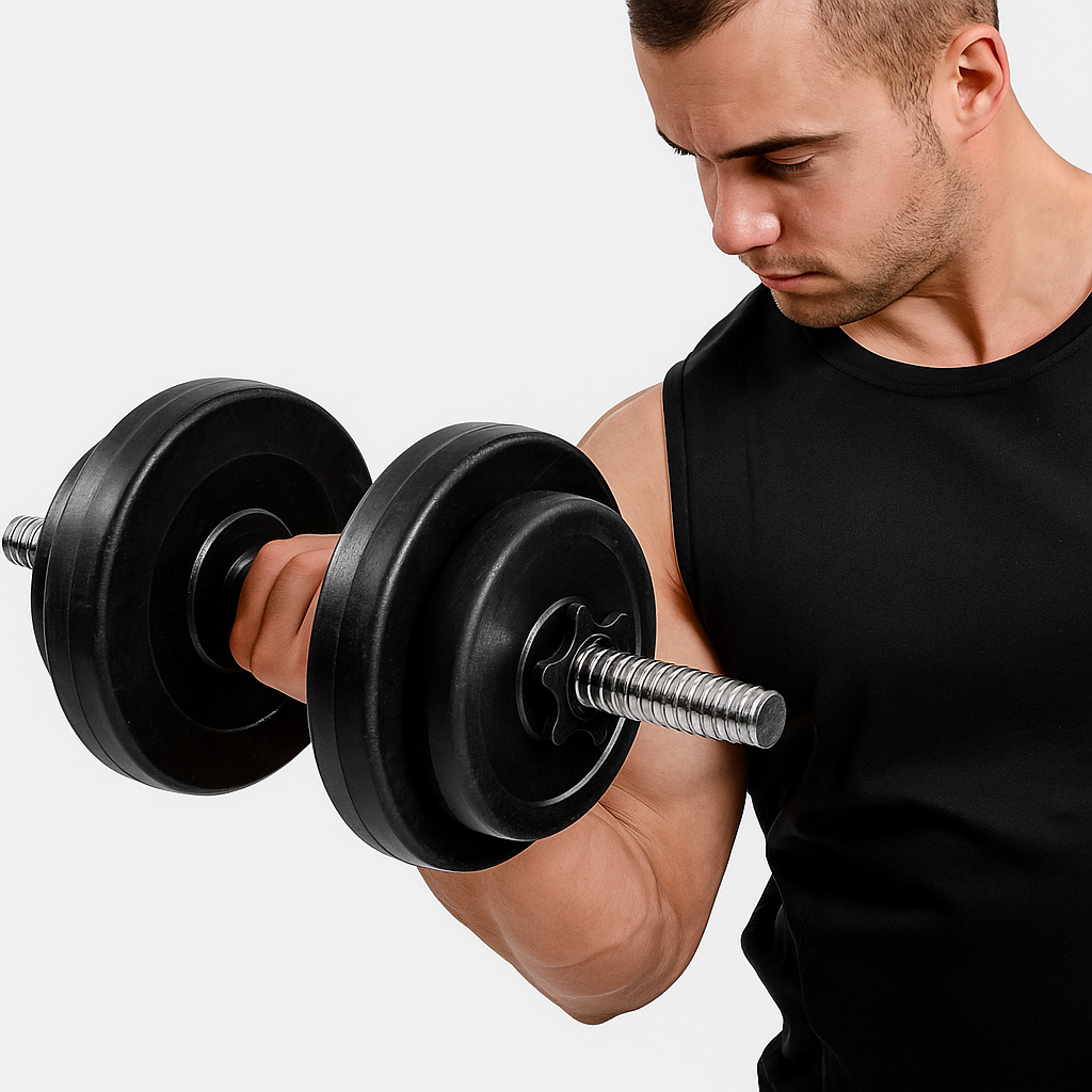 65kg Chrome Adjustable Dumbbell & Barbell Weight Set – Rust-Resistant, Anti-Slip Bars, Multi-Use Home Gym Equipment for Strength Training & Fitness