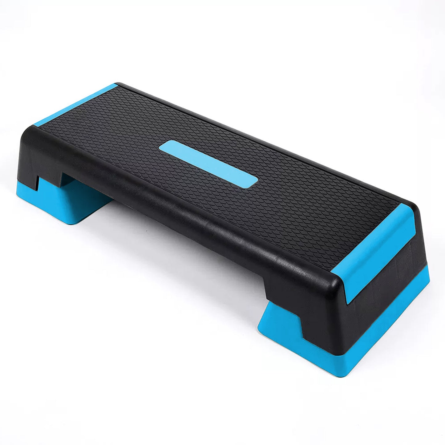 Adjustable Aerobic Stepper Platform – Home Fitness Step Deck with 3-Level Height Settings – High-Capacity Exercise Step for Cardio, Strength & HIIT Workouts – Non-Slip Gym-Quality Design – Blue