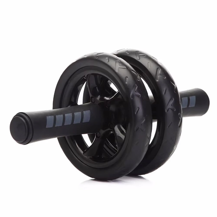 Pro Double-Wheel Ab Roller with Knee Mat – Rebound Core Trainer with Adjustable Resistance Bands – Silent Non-Slip Wheels – Home Gym Ab Workout Equipment for Men & Women