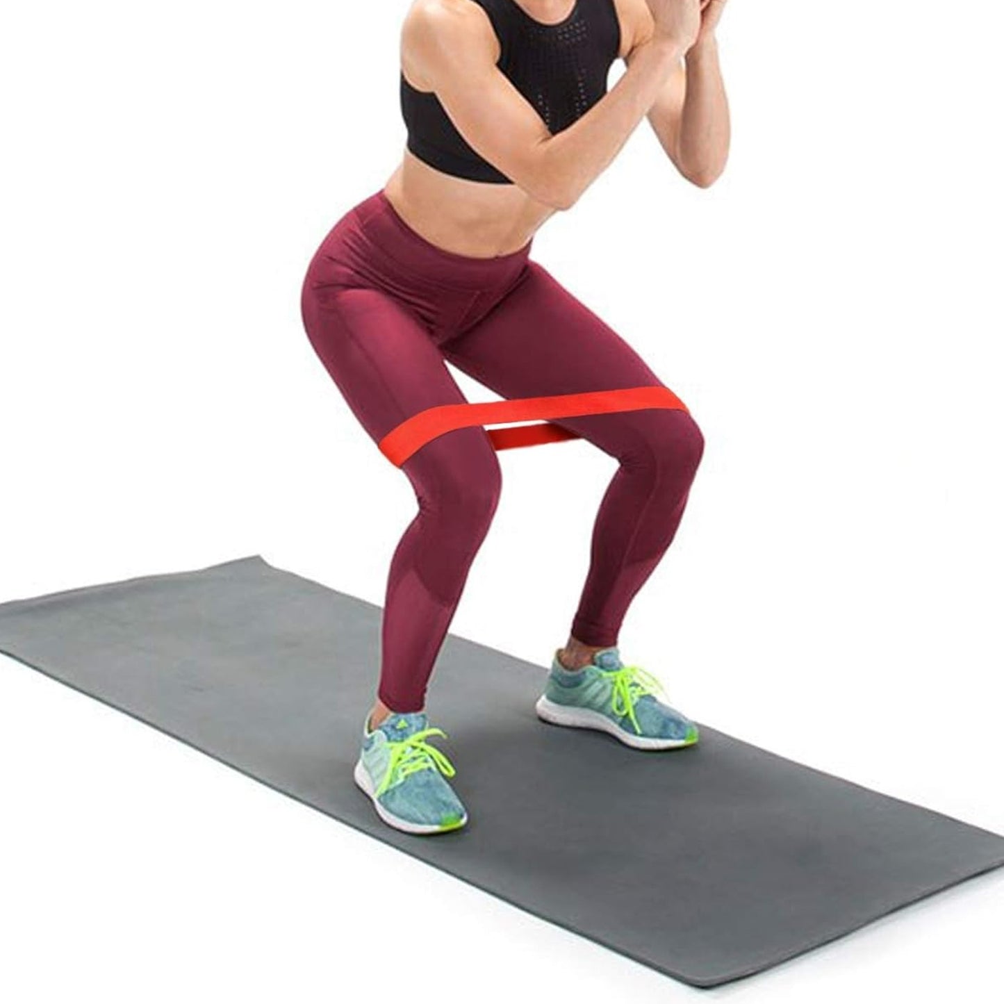 Premium Resistance Band Set – 5 Intensity Levels for Strength Training, Stretching & Rehab – Natural Latex Exercise Bands with Carry Bag – Portable Home Gym Equipment