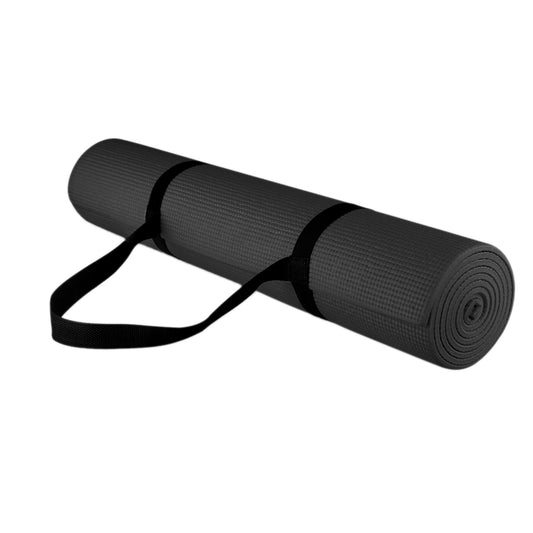 15mm Extra-Thick Yoga Mat with Strap – Non-Slip NBR Foam for Yoga, Pilates & Floor Exercises – Joint-Friendly & Eco-Friendly Design