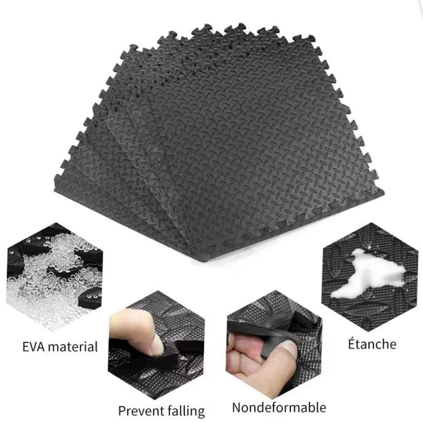 Premium Interlocking Puzzle Exercise Mats – 10mm EVA Foam Tiles for Home Gym Flooring – Non-Slip, Shock-Absorbing, Water-Resistant – Customizable Protective Workout Mats – Easy to Install