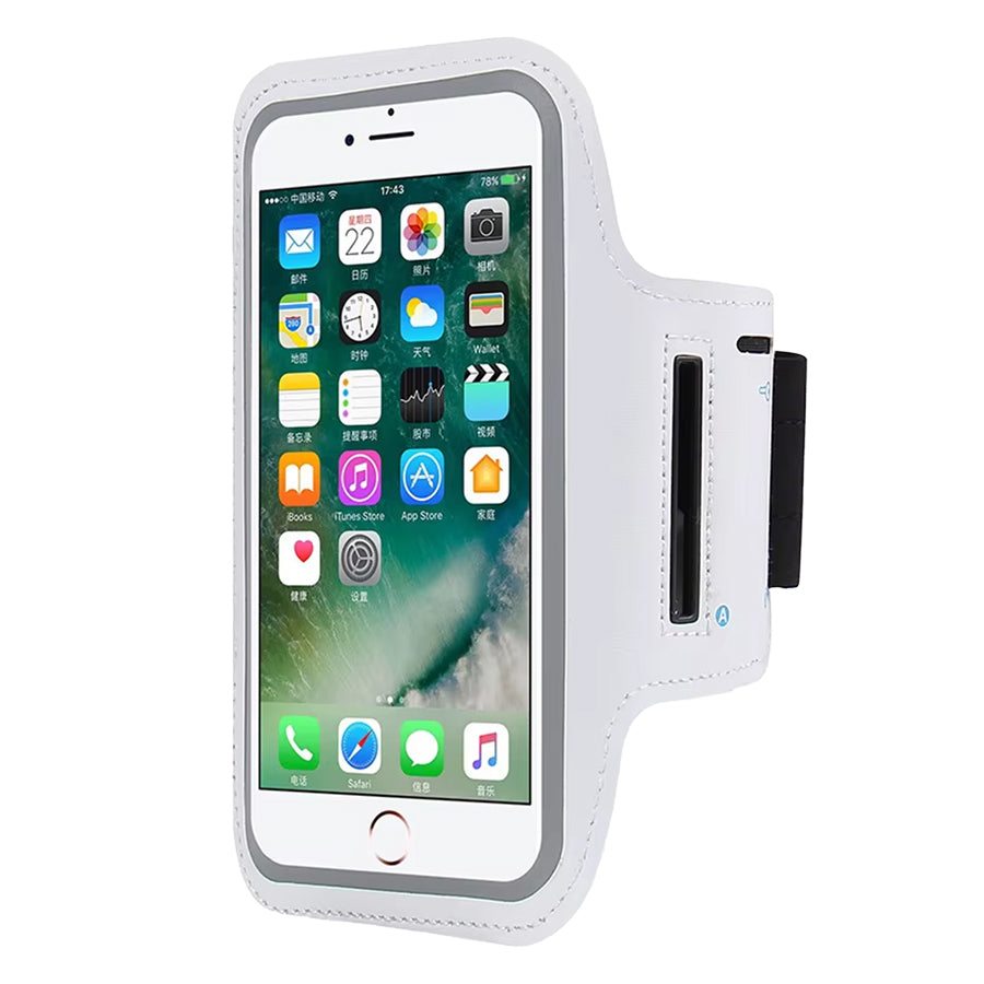 Waterproof Sports Armband Phone Holder – Adjustable Elastic Band with Card Slot & Key Pocket – Touchscreen-Compatible Running Case for iPhone & Samsung Galaxy – Ideal for Gym, Cycling & Workouts