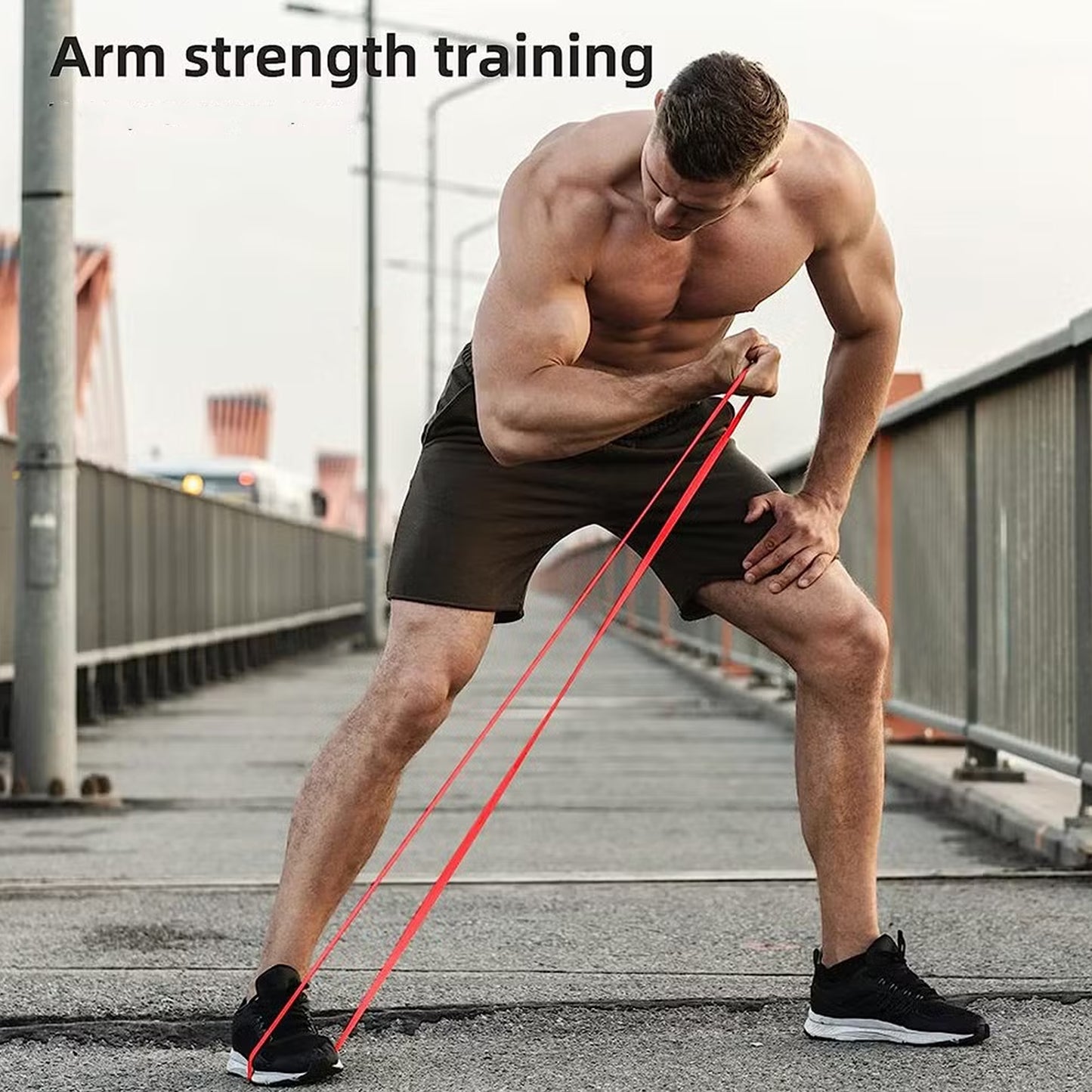 5-Level Resistance Bands Set – Progressive Tension Pull-Up & Strength Training Bands – Full Body Workout Bands for Home & Gym – Durable Fitness Bands for All Levels