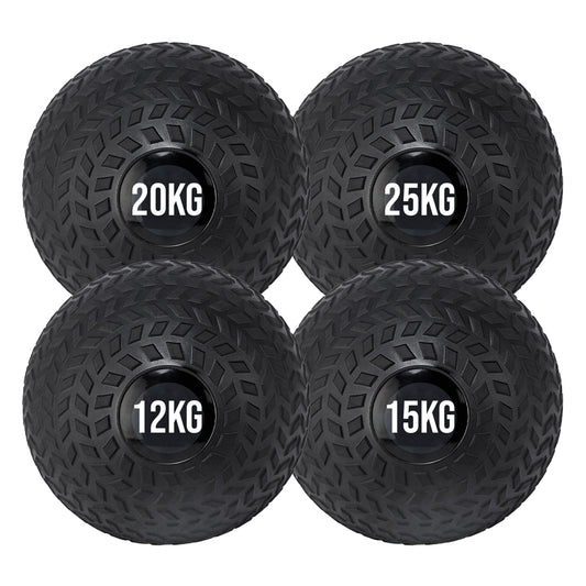 Treaded Slam Balls – Professional Dead Weight Medicine Balls for Explosive Power Training – Heavy-Duty Rubber with Textured Grip – No-Bounce Design for Strength, Conditioning & Core Workouts