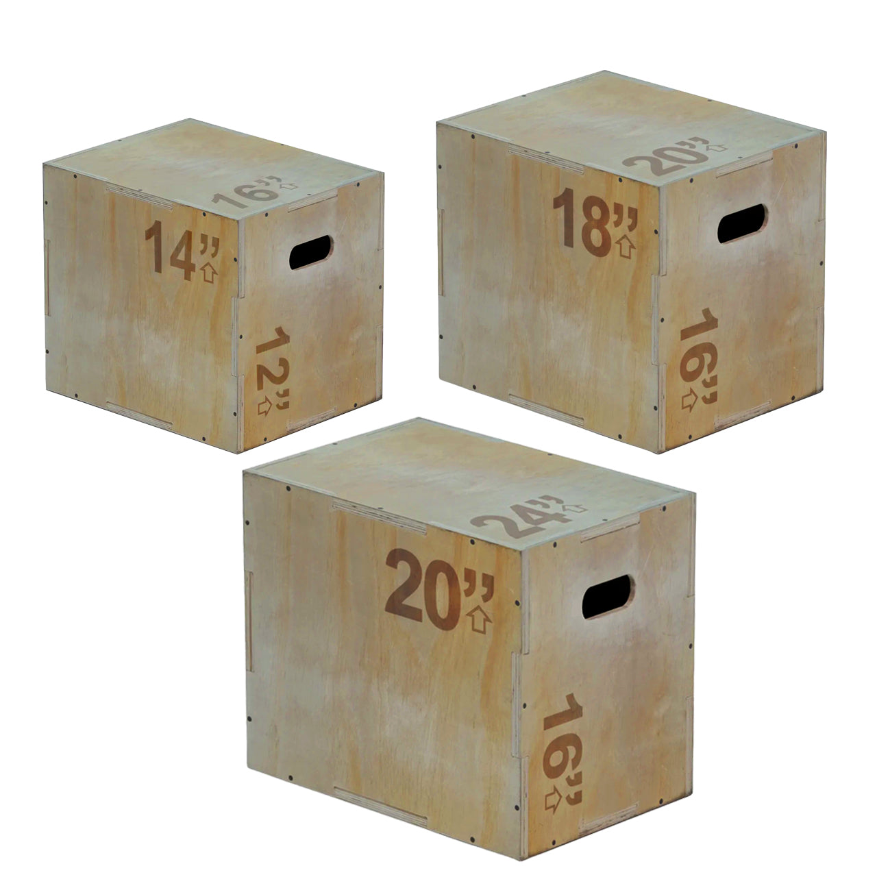3-in-1 Wooden Plyometric Jump Box – Premium Training Platform for CrossFit, HIIT & Strength Workouts – Multiple Height Options – Heavy-Duty Construction for Home & Commercial Gyms