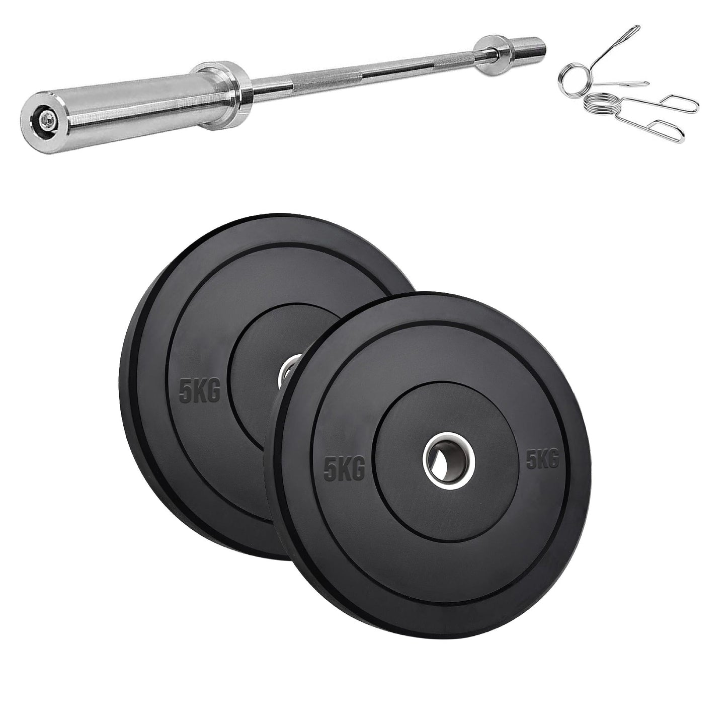 Olympic Bumper Plates – Premium Rubber-Coated Weights with 2" Steel Insert – Ideal for Powerlifting, CrossFit & Weightlifting – Singles, Pairs & Sets Available