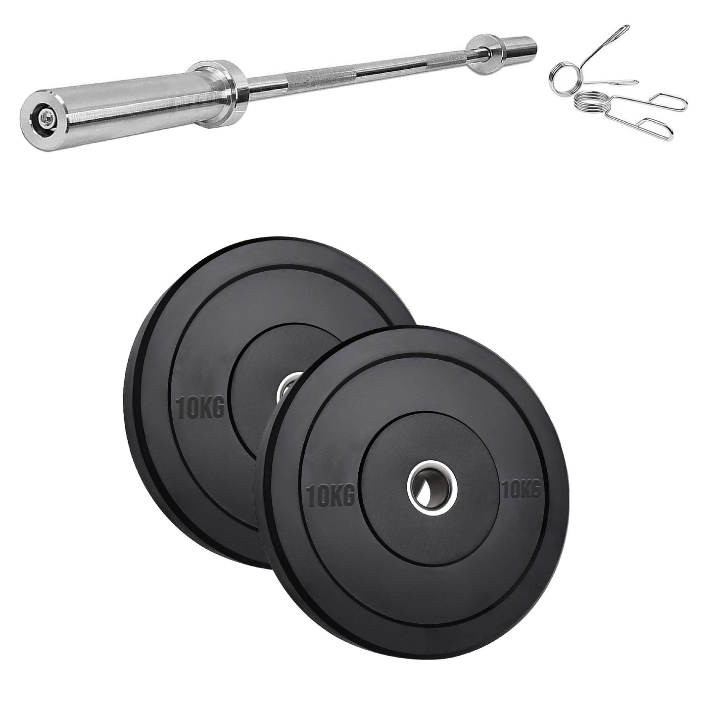 Olympic Bumper Plates – Premium Rubber-Coated Weights with 2" Steel Insert – Ideal for Powerlifting, CrossFit & Weightlifting – Singles, Pairs & Sets Available
