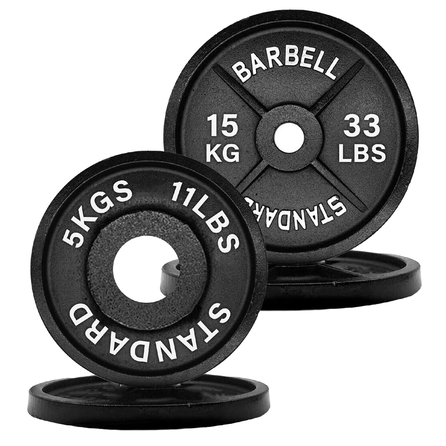 Cast Iron Weight Plates – Durable, Standard Fit Strength Training Discs for Home & Gym