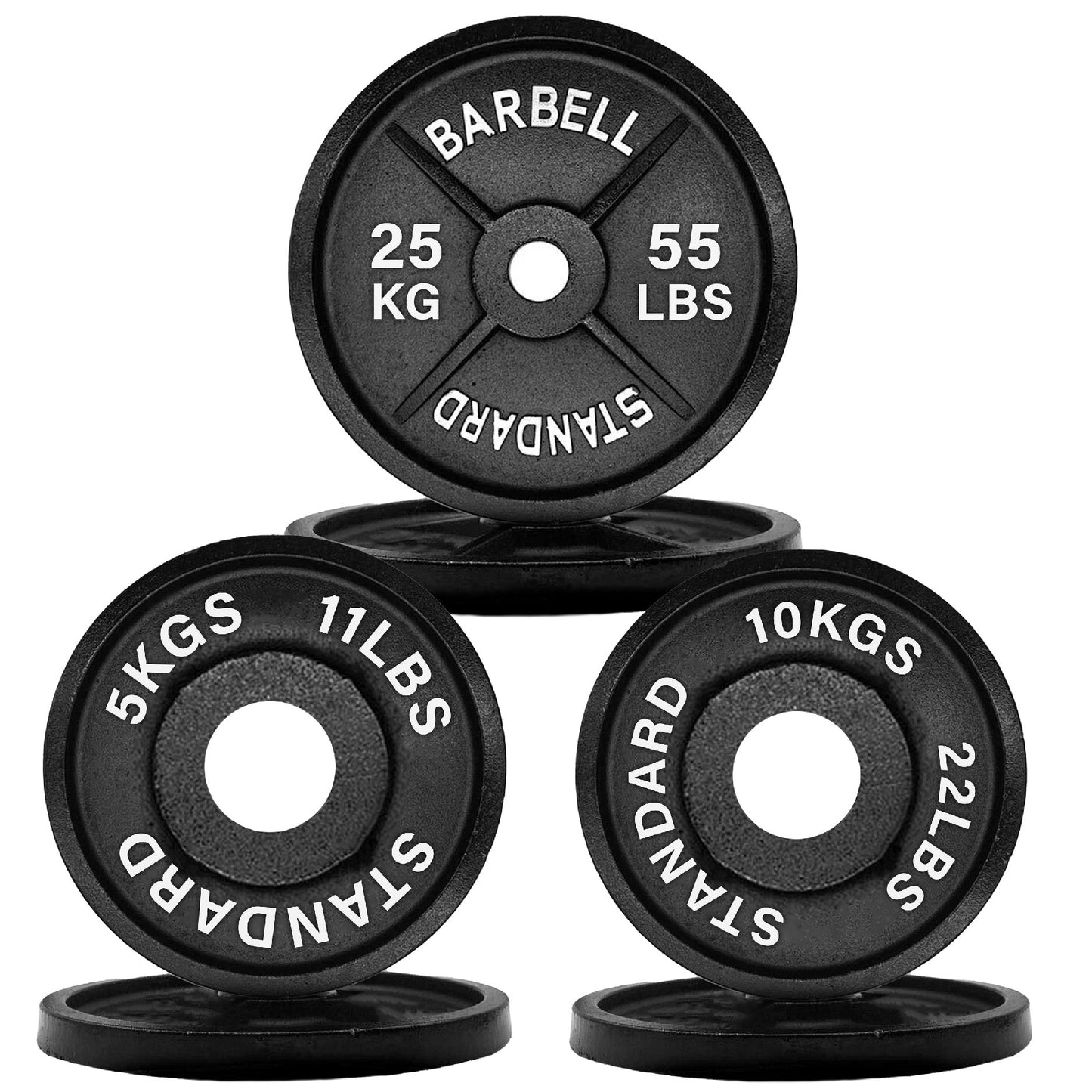 Cast Iron Weight Plates – Durable, Standard Fit Strength Training Discs for Home & Gym