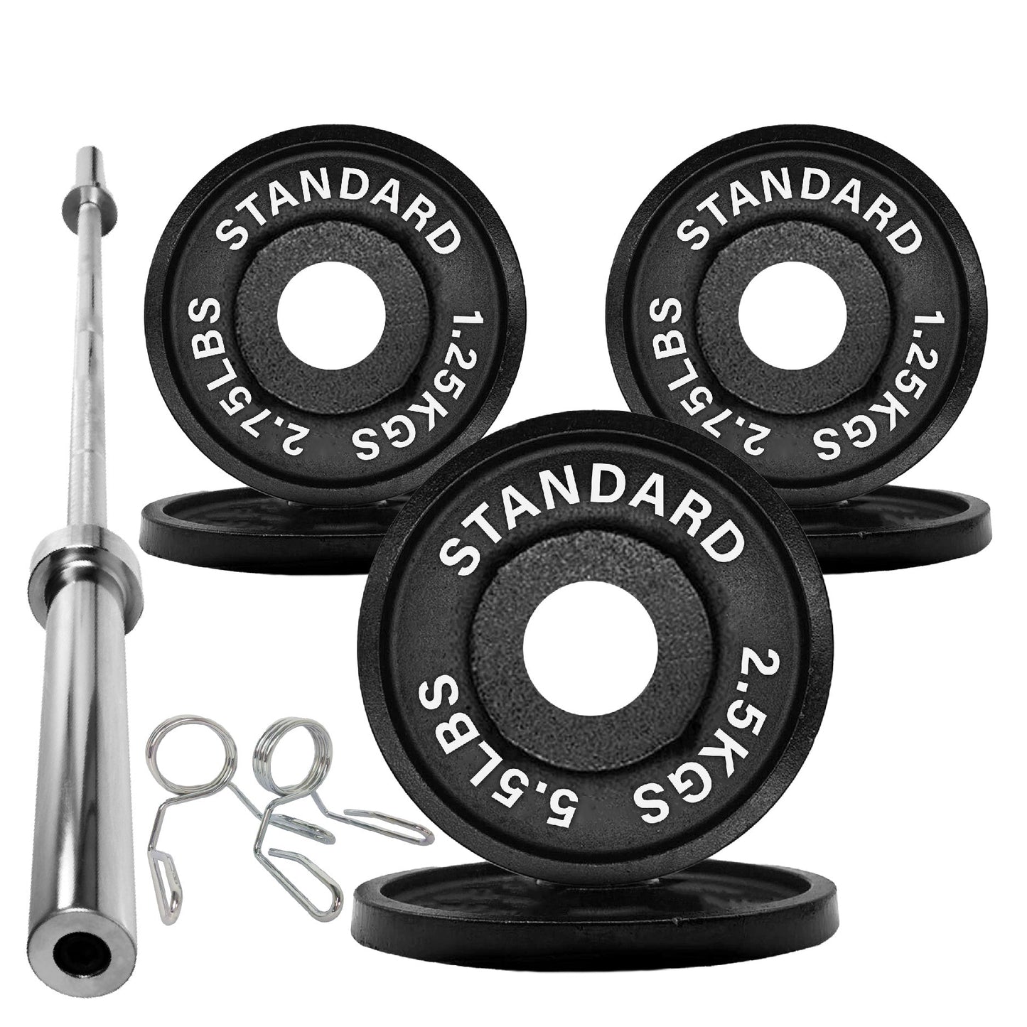 Cast Iron Weight Plates – Durable, Standard Fit Strength Training Discs for Home & Gym