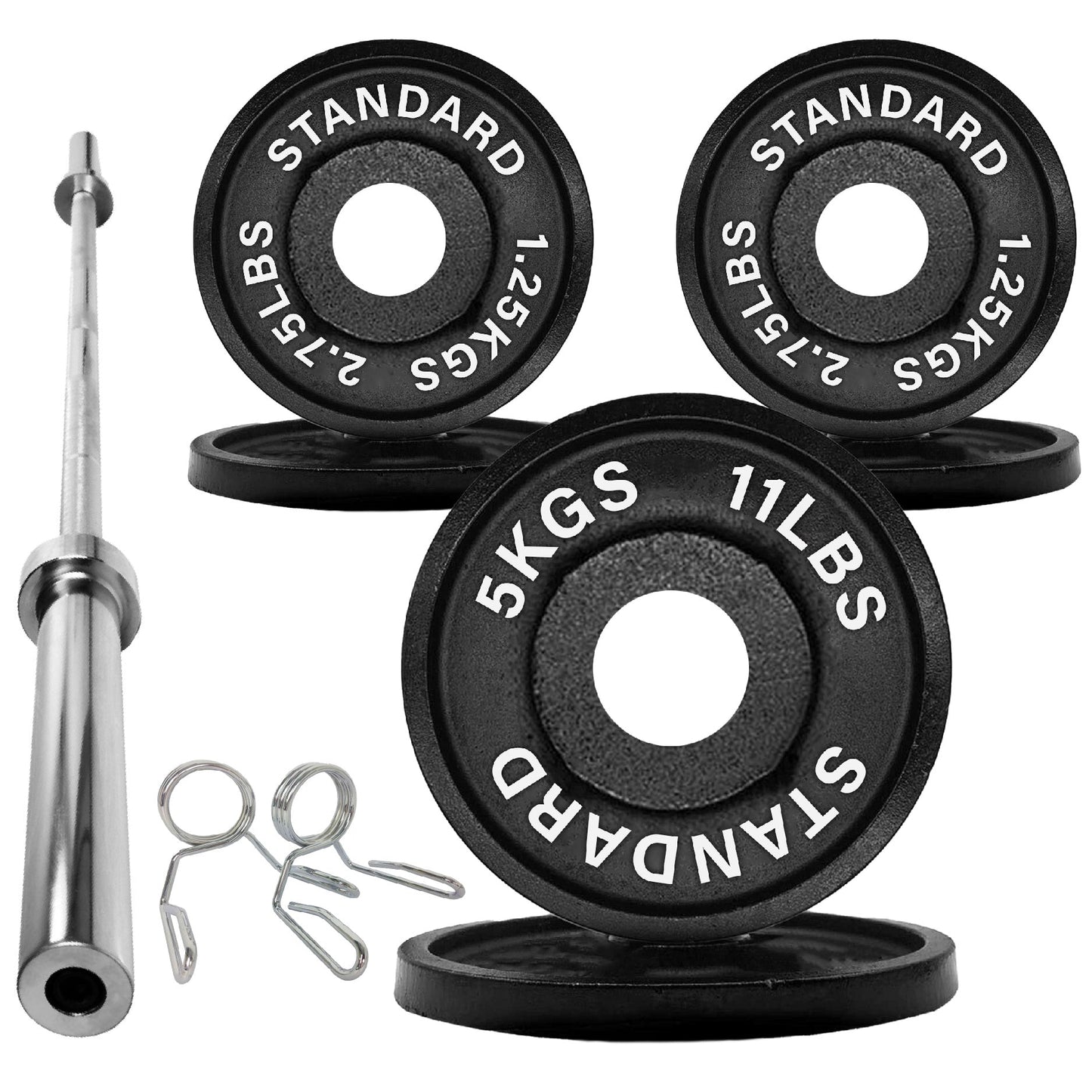 Cast Iron Weight Plates – Durable, Standard Fit Strength Training Discs for Home & Gym
