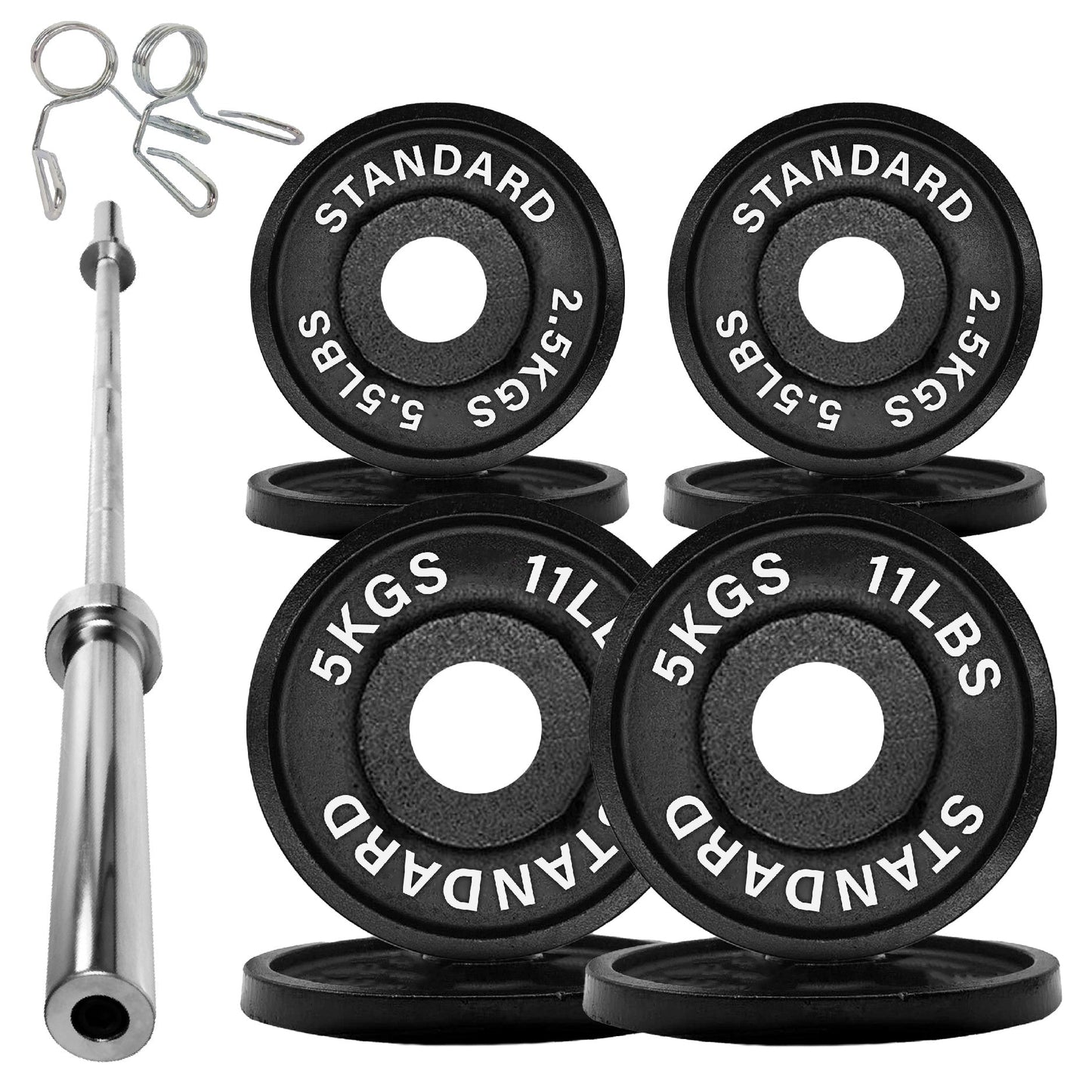 Cast Iron Weight Plates – Durable, Standard Fit Strength Training Discs for Home & Gym