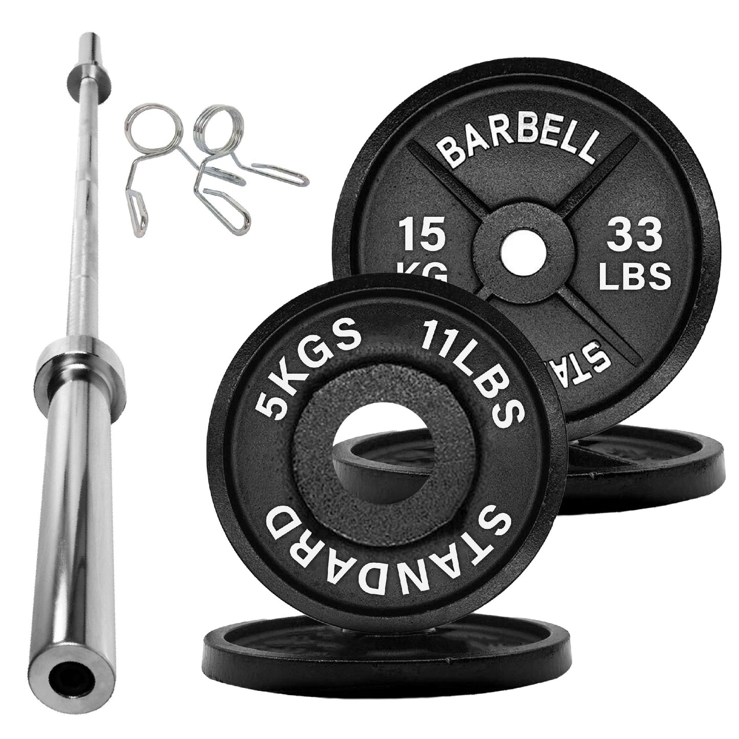 Cast Iron Weight Plates – Durable, Standard Fit Strength Training Discs for Home & Gym