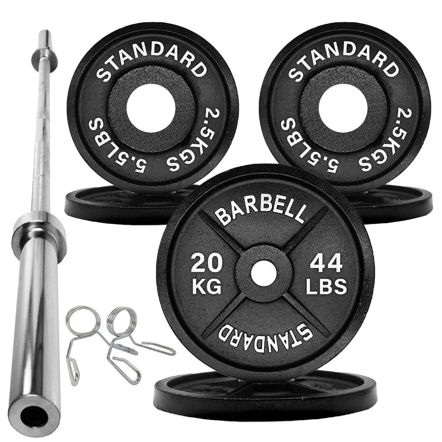 Cast Iron Weight Plates – Durable, Standard Fit Strength Training Discs for Home & Gym