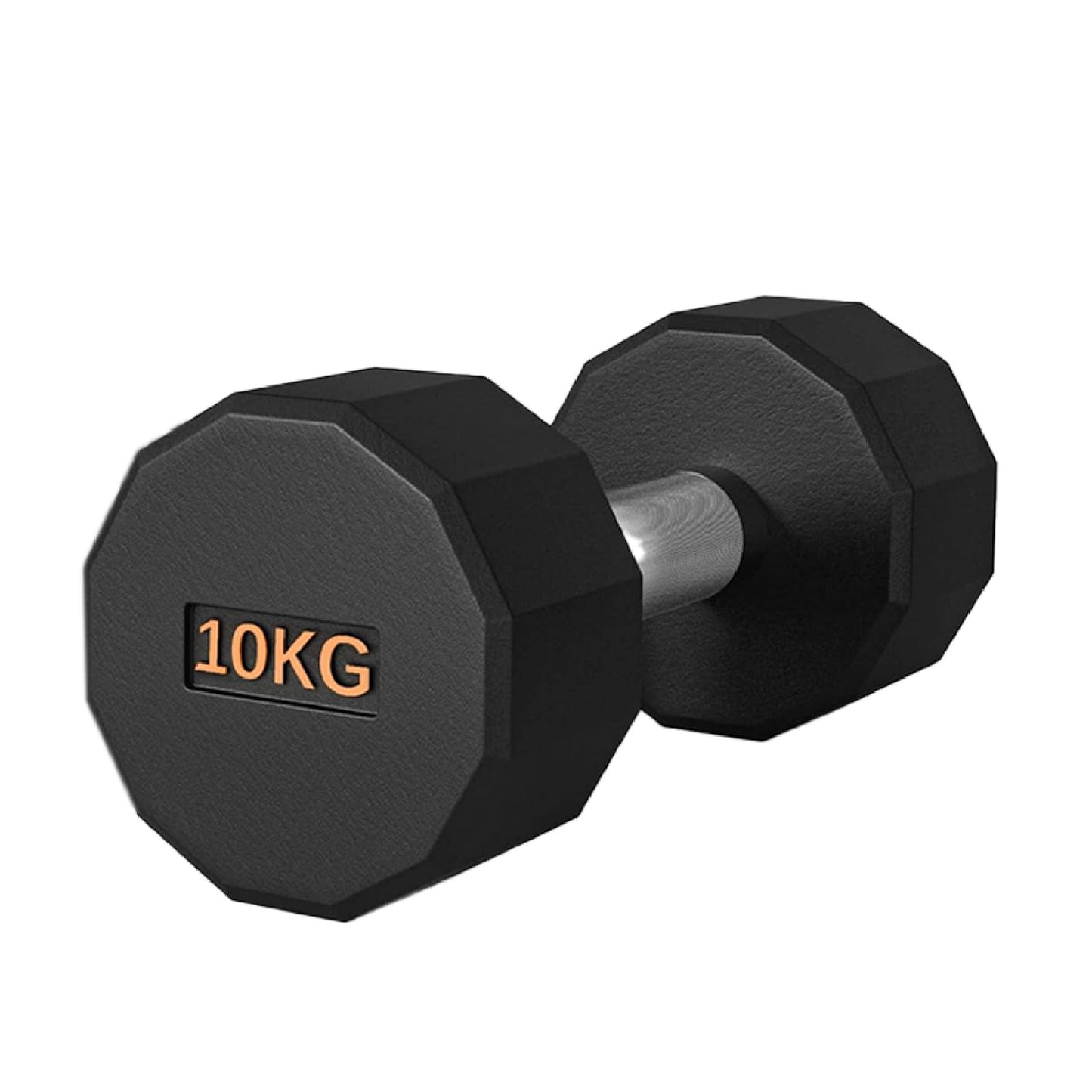 Round Hex Dumbbell – Anti-Roll, Rubber Coated, Knurled Grip, Multiple Sizes for Home & Gym