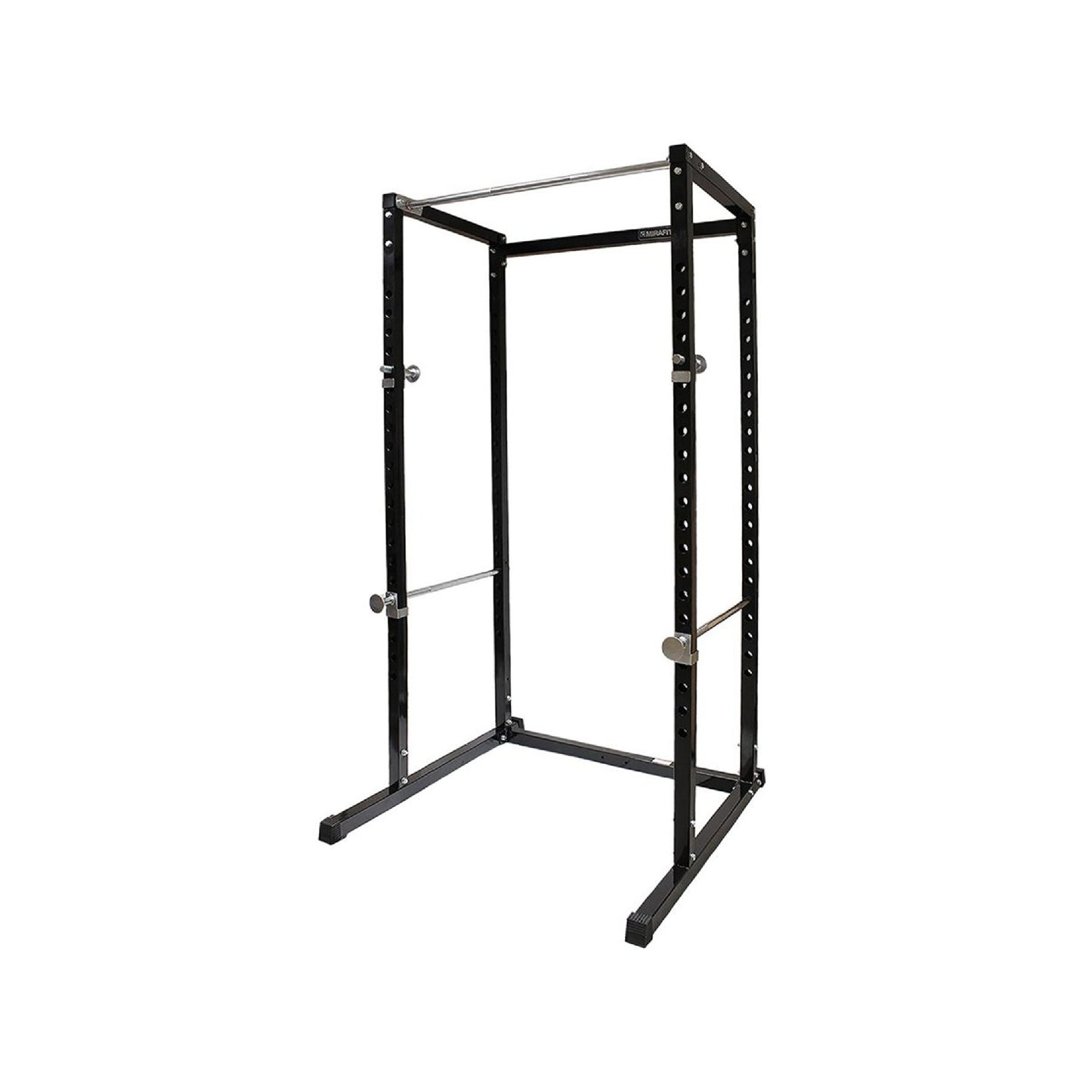 G100 Commercial Grade Power Rack – Heavy-Duty Squat Cage with Pull-Up Bar, Adjustable J-Hooks & Safety Pins – Reinforced Steel Frame for Professional Home Gym Strength Training