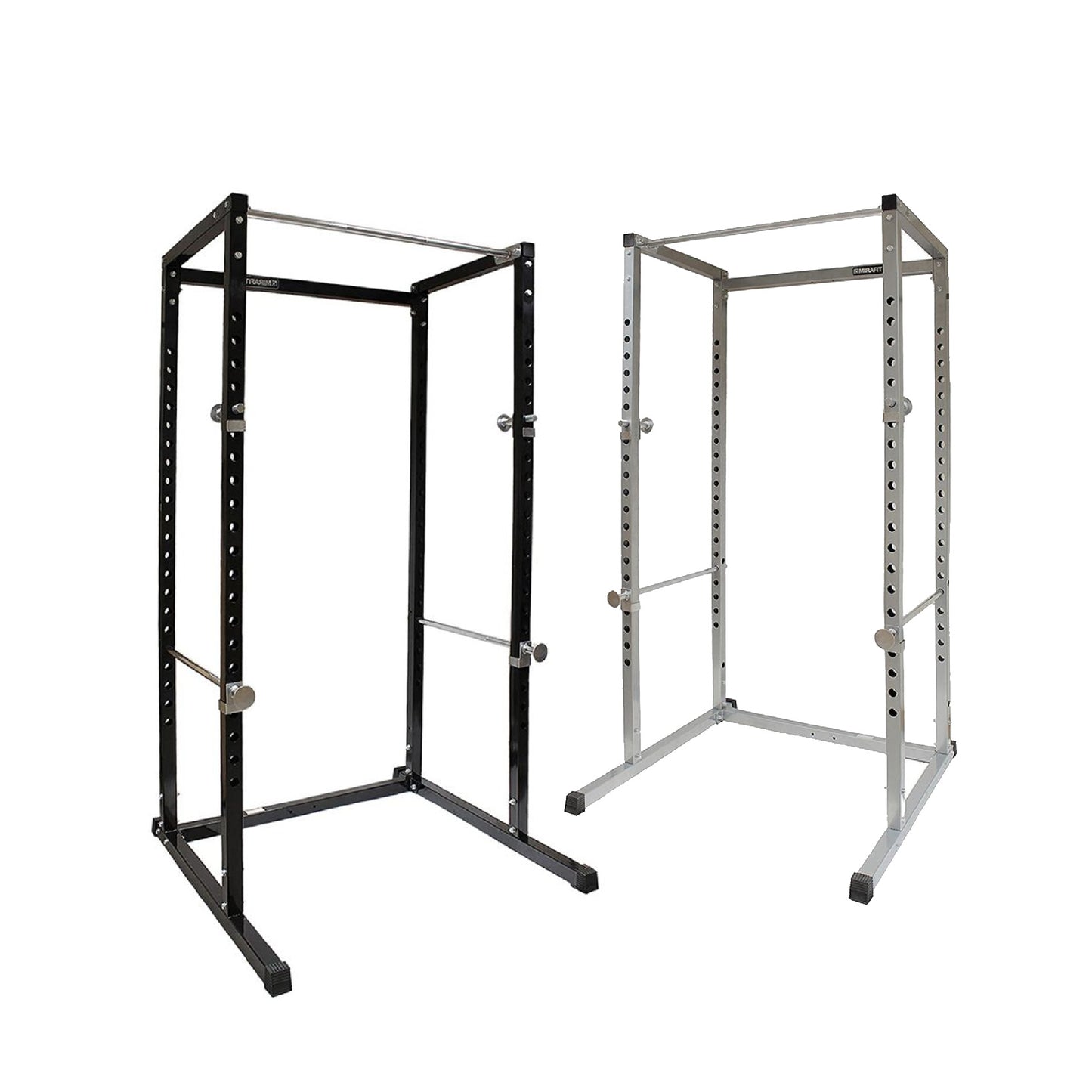 G100 Commercial Grade Power Rack – Heavy-Duty Squat Cage with Pull-Up Bar, Adjustable J-Hooks & Safety Pins – Reinforced Steel Frame for Professional Home Gym Strength Training