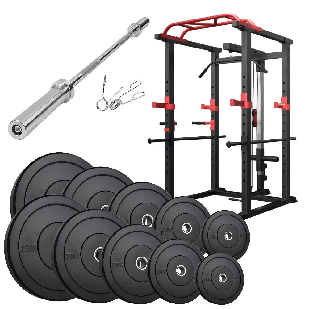 Power Multi Cage with Cable Pulley System – Heavy-Duty Adjustable Power Rack with Lat Pulldown & Multi-Grip Pull-Up Bar – Full-Body Strength Training Station for Home & Commercial Gyms