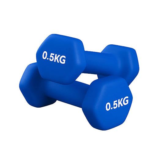 Neoprene Hex Dumbbells – Anti-Roll Non-Slip Hand Weights with Soft-Touch Grip – Available in Singles, Pairs & Sets – Premium Home Fitness Equipment