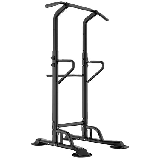 Pull-Up & Dip Station – Multi-Functional Power Tower with Adjustable Height, Sturdy Steel Frame & Cushioned Supports for Home Gym Training