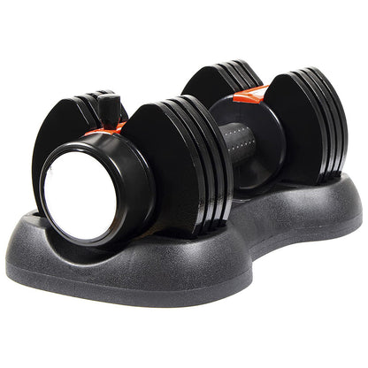 12.5kg Adjustable Dumbbell – 5-in-1 Quick Dial Dumbbell Set with Safety Lock, Non-Slip Grip, Space-Saving Design for Strength Training at Home