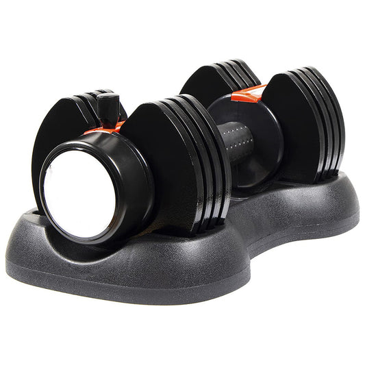 12.5kg Adjustable Dumbbell – 5-in-1 Quick Dial Dumbbell Set with Safety Lock, Non-Slip Grip, Space-Saving Design for Strength Training at Home