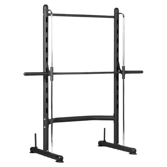 Professional Smith Machine Squat Rack – Integrated Pull-Up Bar & Adjustable Height – 550 LBS Capacity – Heavy-Duty Steel Frame – Complete Strength Training Solution for Home Gyms