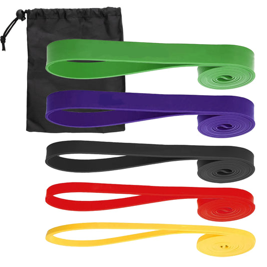 5-Level Resistance Bands Set – Progressive Tension Pull-Up & Strength Training Bands – Full Body Workout Bands for Home & Gym – Durable Fitness Bands for All Levels