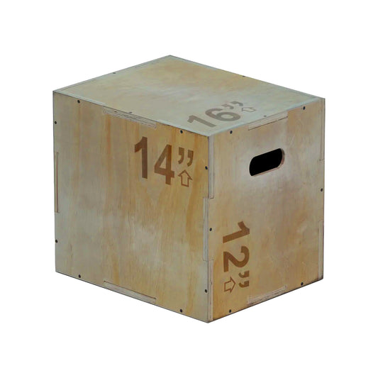 3-in-1 Wooden Plyometric Jump Box – Premium Training Platform for CrossFit, HIIT & Strength Workouts – Multiple Height Options – Heavy-Duty Construction for Home & Commercial Gyms