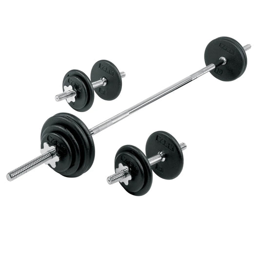 65kg Chrome Adjustable Dumbbell & Barbell Weight Set – Rust-Resistant, Anti-Slip Bars, Multi-Use Home Gym Equipment for Strength Training & Fitness