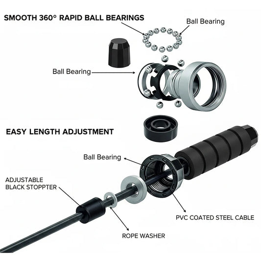 Black Skipping Rope