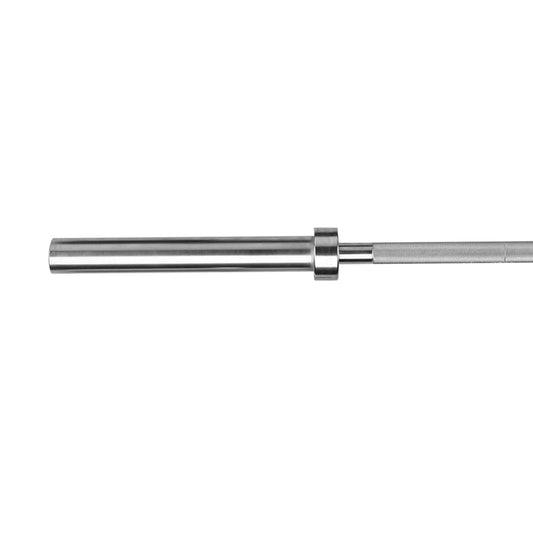 Olympic 2" Barbell – Solid Steel Chrome Weightlifting Bar with Anti-Slip Grip & Spring Collars for Squat, Bench, Deadlift & Powerlifting (4ft/5ft/6ft/7ft)